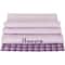 72" Pastel Purple Happy Easter Plaid Table Runner